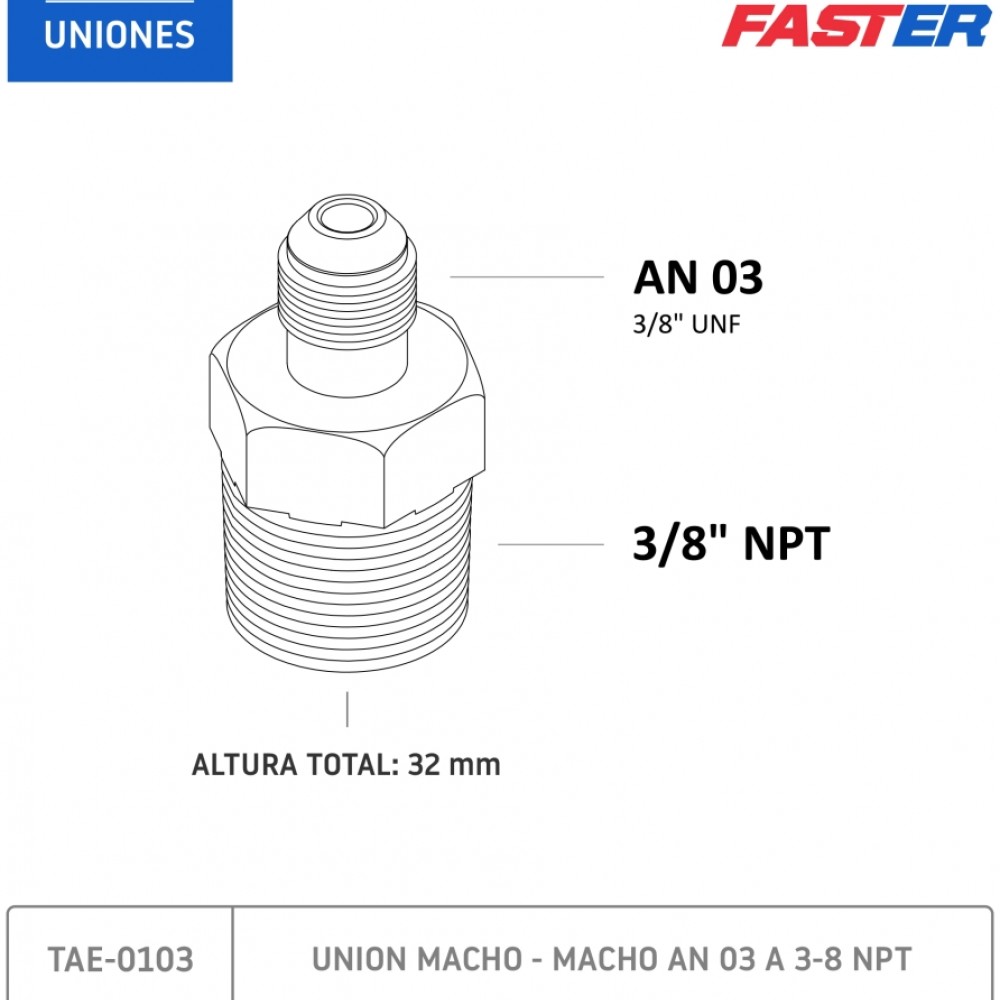 union-macho-macho-an-03-a-38-npt-tae-0103