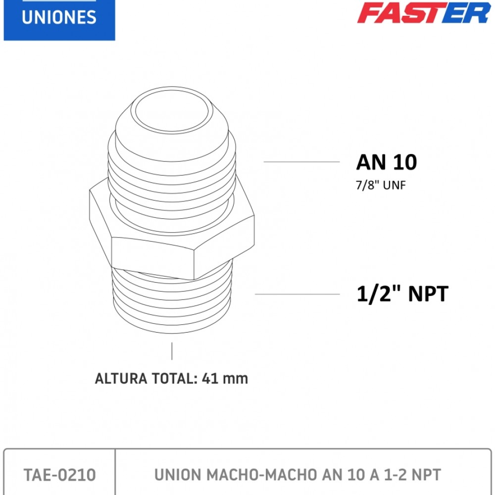 union-macho-macho-an-10-a-12-npt-tae-0210