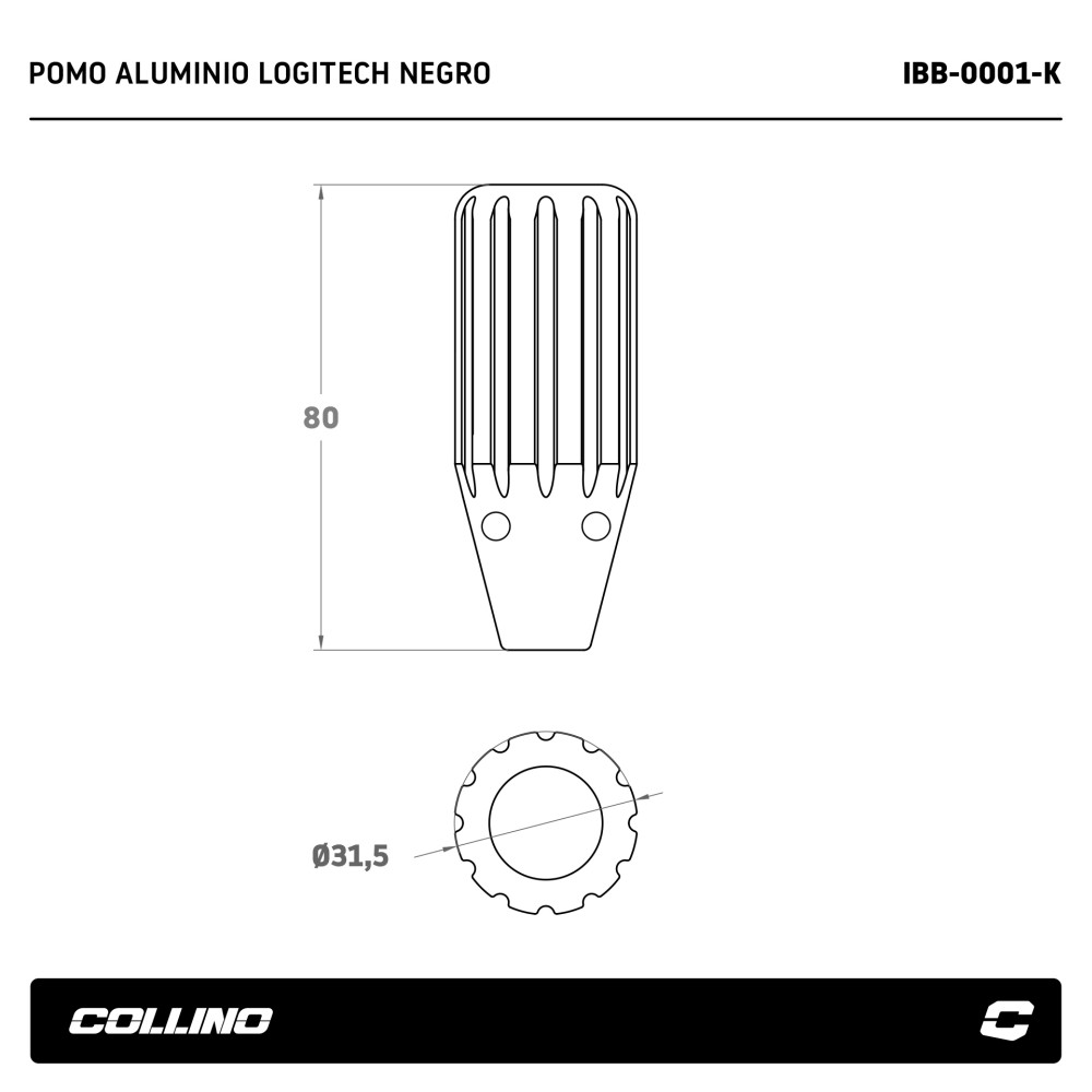 pomo-aluminio-logitech-negro-ibb-0001-k