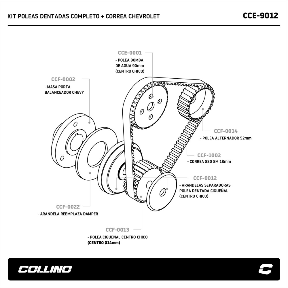 poleas-dentadas-sin-damper--correa-kit-chevrolet-cce-9012
