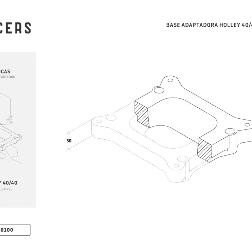 base-adaptadora-holley-4040-a-4-bocas-cdh-0100