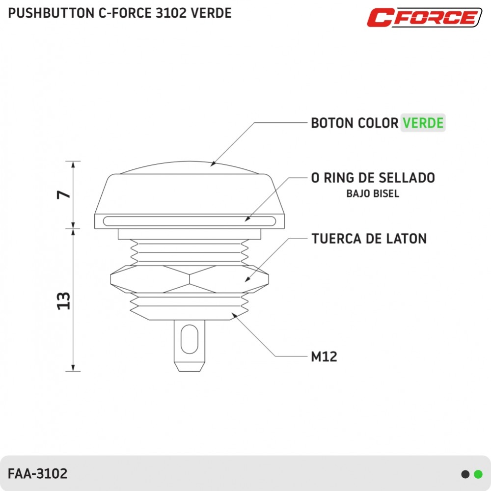 pushbutton-c-force-3102-verde-faa-3102