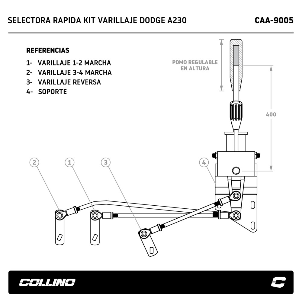 selectora-rapida-recta-kit-dodge-a230-caa-9005